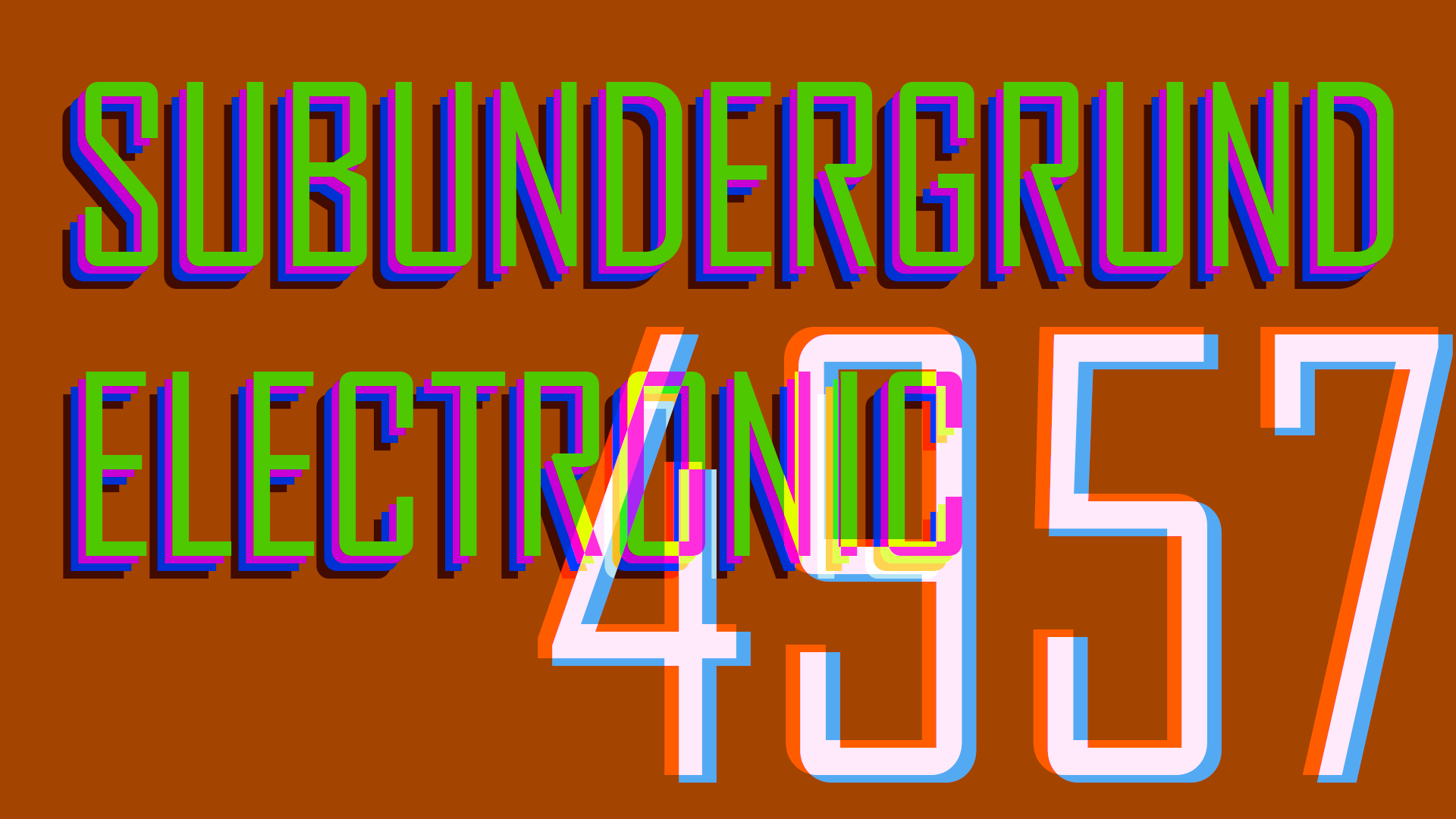 SUBUNDERGRUND ELECTRONIC 0012